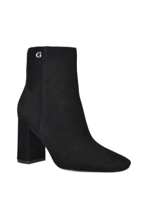 Bottines Guess Adelia Faux-Daim Ankle Femme Noir | 87369-JEMZ