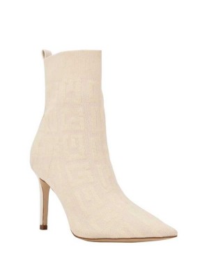 Bottines Guess Dallyca G-Logo Sock Femme Blanche | 24785-OZPL