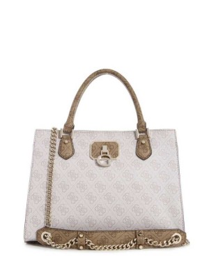 Cartable Guess Alisa Girlfriend Femme Argent | 72143-PQVD