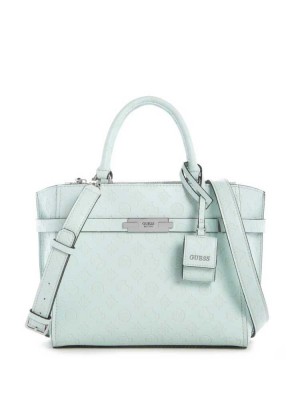 Cartable Guess Bea Society Femme Turquoise Clair | 43859-NKSX