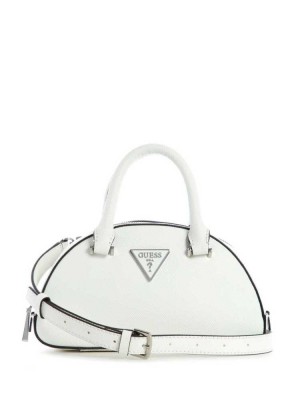 Cartable Guess Cordelia Mini Dome Femme Blanche | 41690-TBGW