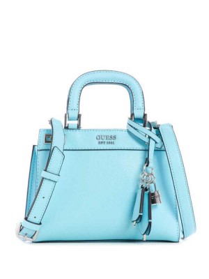 Cartable Guess Katey Mini Femme Turquoise Clair | 60298-MNBA