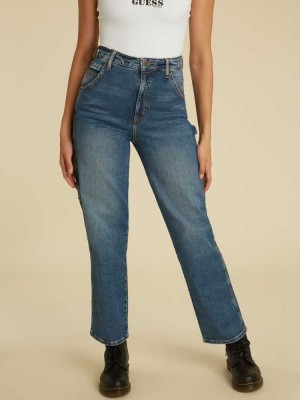 Jean Guess Originale Carpenter Femme Bleu Foncé Lavage | 10549-KECX