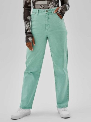 Jean Guess Originale x Anna Nicole Smith Cargo Femme Vert Bleu | 92503-THMR