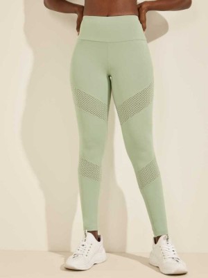 Leggings Guess Cora Femme Vert | 10853-RBNE