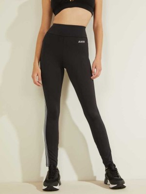 Leggings Guess Ethel Femme Noir | 57930-TUZX