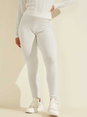 Leggings Guess Serena Femme Blanche Blanche | 43158-NHMS