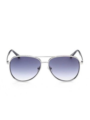 Lunette de Soleil Guess Aviator Homme Argent | 39651-XGBN