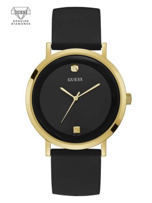 Montre Guess Black And Gold-Tone Analog Femme Noir | 59712-GWHJ