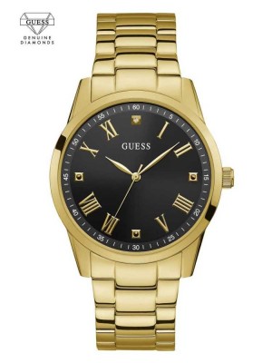 Montre Guess Gold-Tone Analog Diamond Homme Doré | 90132-MSJR