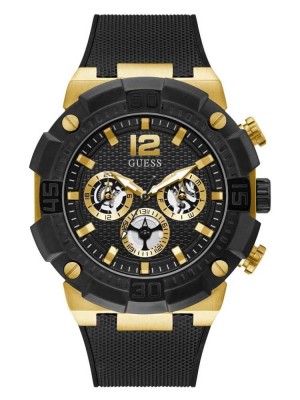 Montre Guess Gold-Tone And Black Multifonction Homme Multicolore | 21058-RAHC