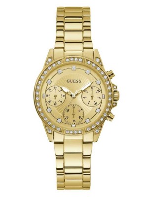 Montre Guess Gold-Tone Chrono-Look Femme Doré | 03629-HGEL