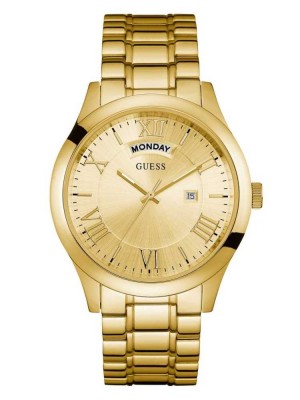 Montre Guess Gold-Tone Classiche Multifonction Homme Doré | 25190-OKYQ