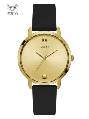 Montre Guess Gold-Tone Diamond Analog Femme Noir | 73609-DLIO