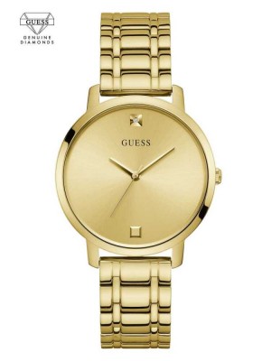 Montre Guess Gold-Tone Diamond Analog Femme Doré | 16079-QKUF