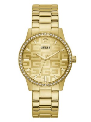 Montre Guess Gold-Tone Logo Analog Femme Multicolore | 14982-DAQZ