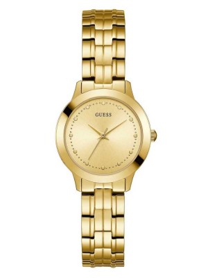 Montre Guess Gold-Tone Slim Classiche Femme Doré | 40321-MEVJ