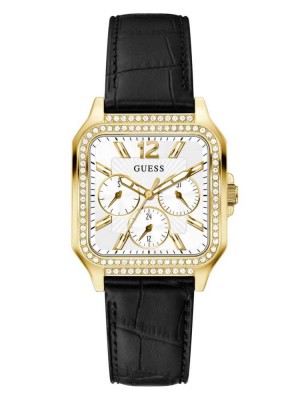 Montre Guess Gold-Tone Square Multifonction Femme Multicolore | 21864-EHUC