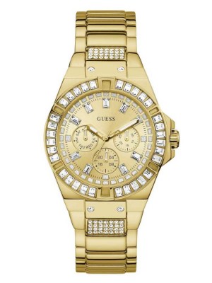 Montre Guess Gold-Tone and Crystal Multifonction Femme Multicolore | 91785-CUZO