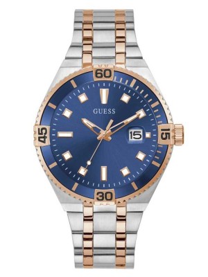 Montre Guess Multi-Tone and Blue Analog Homme Multicolore | 80729-MJKT