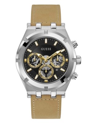 Montre Guess Multi-Tone and Cuir Multifonction Homme Multicolore | 05213-SVIY