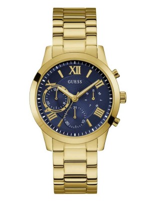 Montre Guess Navy and Gold-Tone Chronographe Homme Doré | 63924-RNTX