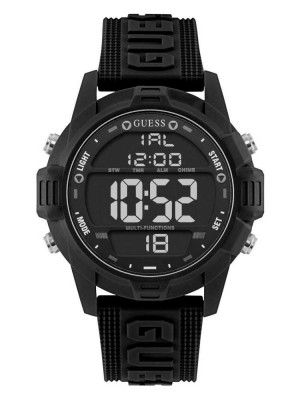 Montre Guess Oversized Black Silicone Analog and Digital Homme Noir | 86479-TLHX