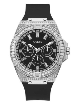 Montre Guess Oversized Silver-Tone Multifonction Homme Multicolore | 08597-TLIN