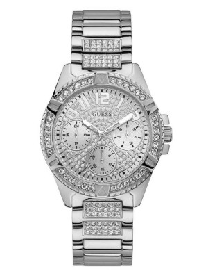 Montre Guess Rhinestone Silver-Tone Multifonction Homme Argent | 35187-APHN