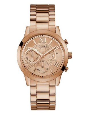 Montre Guess Rose Gold-Tone Femme Doré | 63280-VFHE