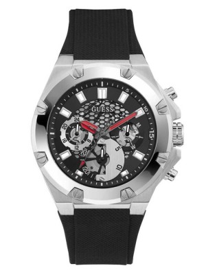 Montre Guess Silver-Tone And Black Multifonction Homme Multicolore | 69125-IWQF