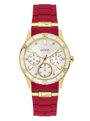 Montre Guess Two-Tone and Red Multifonction Femme Rouge | 94015-BIMH