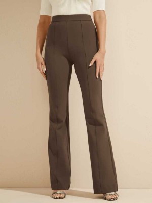 Pantalon Guess Chloe Femme Cafe | 21945-PTEA