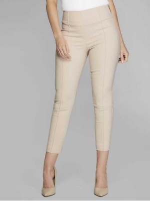 Pantalon Guess Cropped Candi Femme Kaki | 42709-VATU