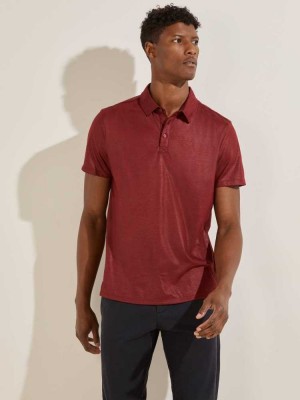 Polos Guess Mason Shine Homme Bordeaux | 28345-EIZU