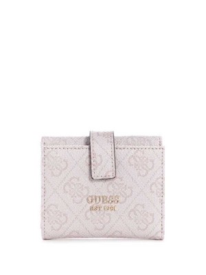 Portefeuilles Guess Alisa Petite Trifold Femme Argent | 84635-PGFD