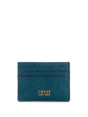 Portefeuilles Guess Bea Card Holder Femme Vert Foncé | 49516-HCXR