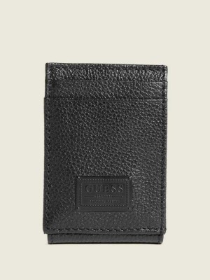 Portefeuilles Guess Bishop Magnetic Fold Homme Noir | 09513-ENPK