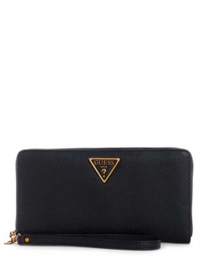 Portefeuilles Guess Destiny Check Organizer Femme Noir | 20574-HUSY