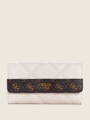 Portefeuilles Guess Katey Matelassé Clutch Femme Grise Multicolore | 23075-ZKPE