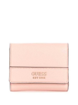 Portefeuilles Guess Katey Trifold Femme Rose Rose | 17085-ZRPV