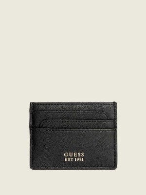 Portefeuilles Guess NOELLE SLG CARD HOLD Femme Noir | 36842-QDEN