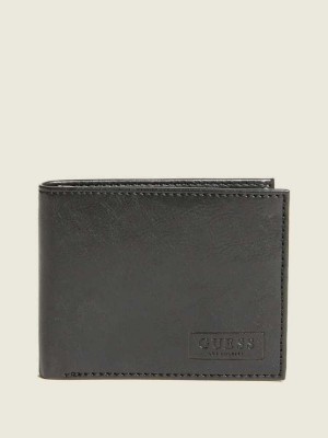 Portefeuilles Guess West Passport Case Homme Noir | 08752-VJRS