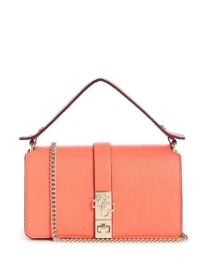 Sac Crossbody Guess Albury Mini Femme Corail | 25173-CTVQ