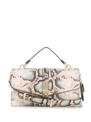 Sac Crossbody Guess Albury Top-Handle Flap Femme Serpent | 27349-DUNF