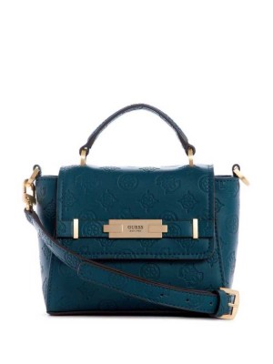 Sac Crossbody Guess Bea Mini Top Handle Femme Vert Foncé | 38247-XWOE