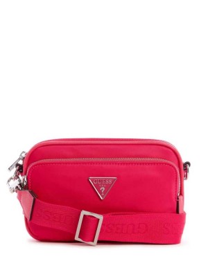 Sac Crossbody Guess Little Bay Camera Femme Fushia | 51047-CIRT