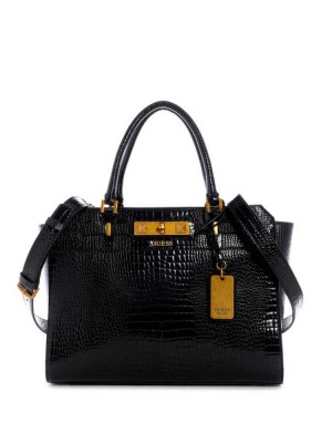 Sac Crossbody Guess Raffie Carryall Femme Noir | 39817-RJCG