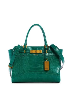 Sac Crossbody Guess Raffie Carryall Femme Vert | 60273-WEXY