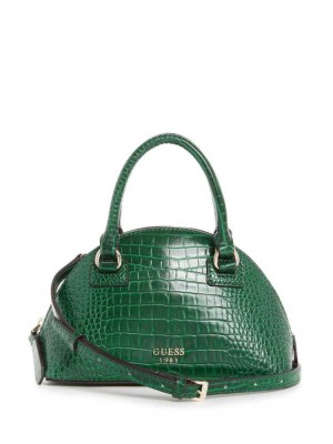 Sac Crossbody Guess Shilah Small Dome Femme Vert | 35721-CKJX